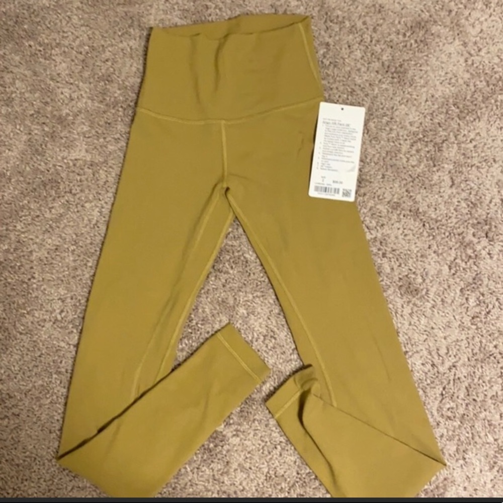 Lululemon 28” Align Pant in Gold Size 4 NWT